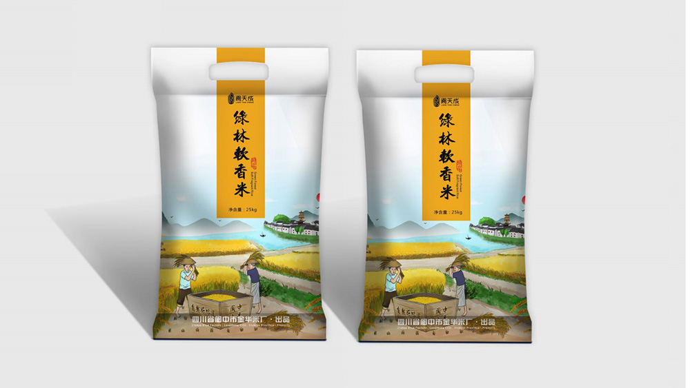 阆天成大米包装设计